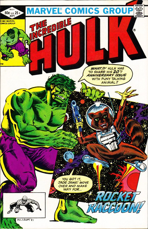 hulk, rocket raccoon, comic doctor